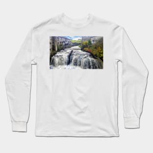 Hawes Waterfall, North Yorkshire, England Long Sleeve T-Shirt